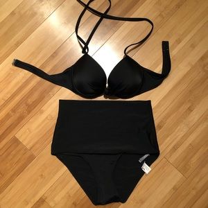 Aerie black bikini - like new
